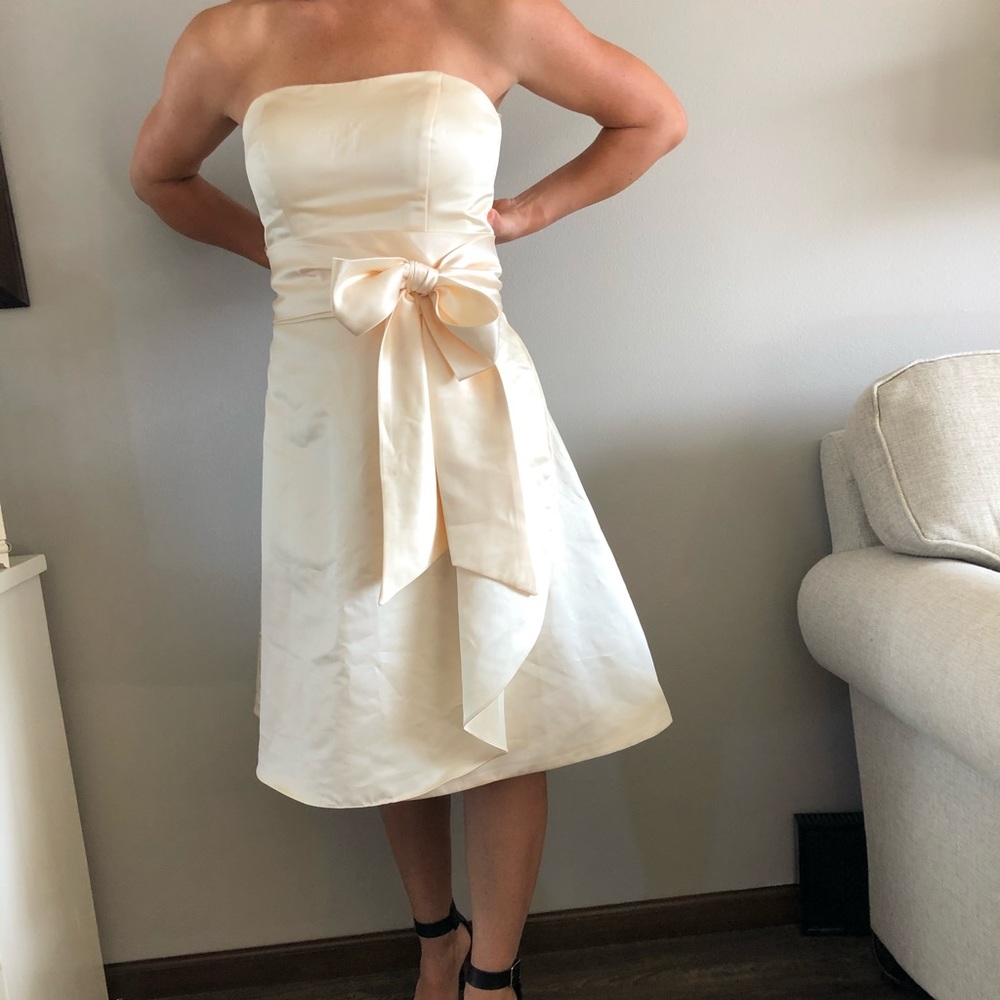 Silk satin formal dress